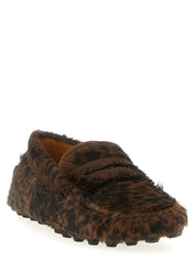 Tod's Brown Calfskin Slip-On Loafers