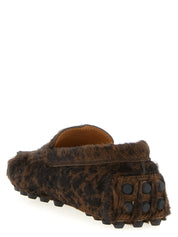 Tod's Brown Calfskin Slip-On Loafers