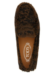 Tod's Brown Calfskin Slip-On Loafers