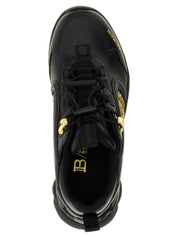Black Nylon Athletic Sneakers