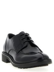 Black Calfskin Oxfords And Derbies