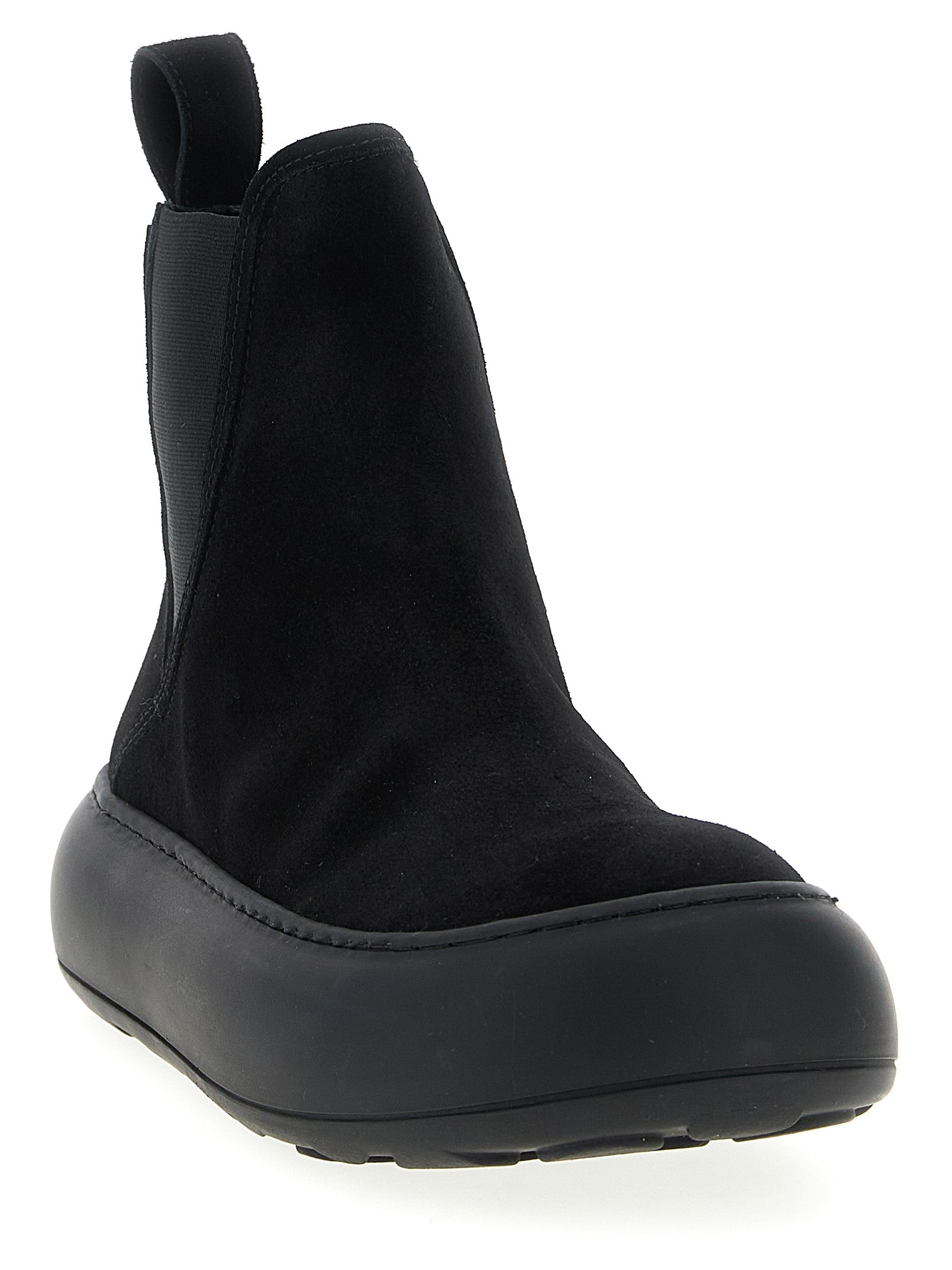 Black Calfskin Chelsea Boots