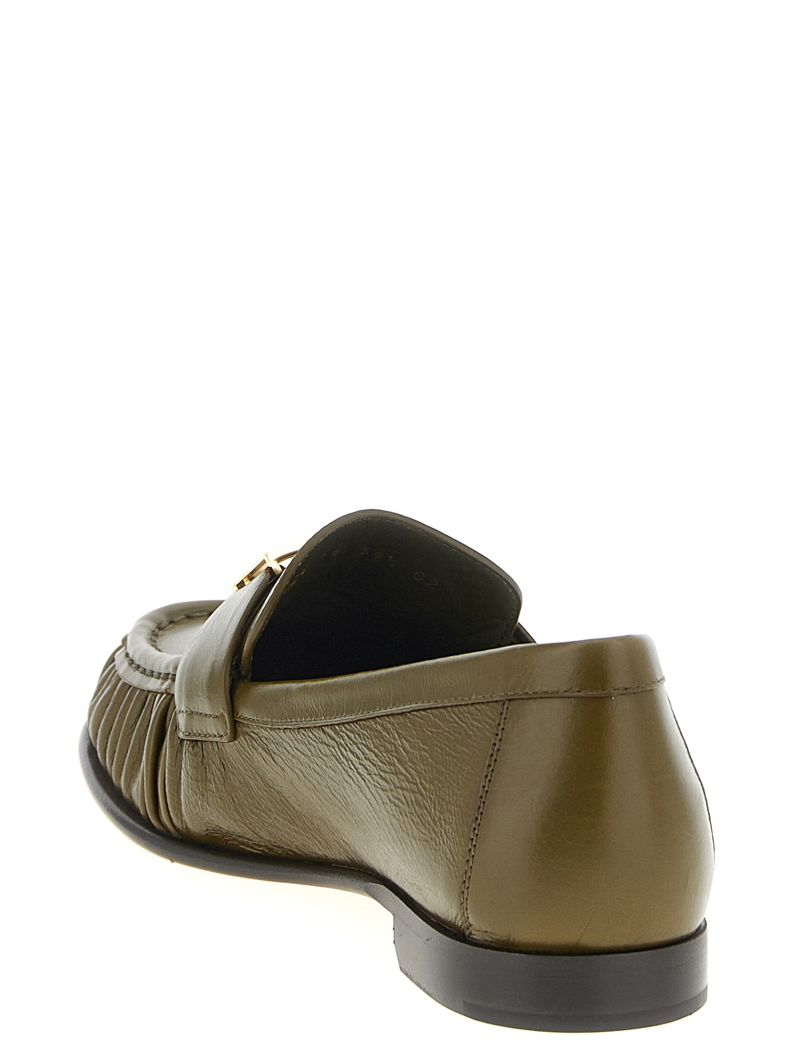 Fendi Bicolor Lamb Leather Slip-On Loafers