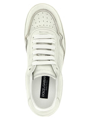 White Lamb Leather Low Top Sneakers