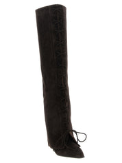 Brown Calfskin Over The Knee