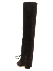 Brown Calfskin Over The Knee