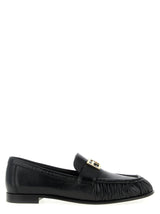 Fendi Black Lamb Leather Slip-On Loafers