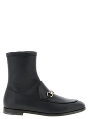 Gucci Black Lamb Leather Ankle Boots