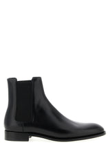Saint Laurent Black Calfskin Chelsea Boots