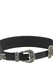 Black Cowhide Regular Belt