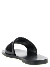 Valentino Garavani Black Calfskin Slides