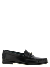 Black Calfskin Slip-On Loafers