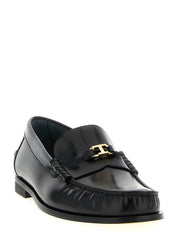 Black Calfskin Slip-On Loafers