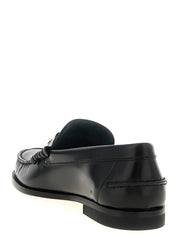 Black Calfskin Slip-On Loafers