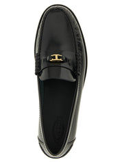 Black Calfskin Slip-On Loafers