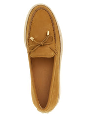 Tod's Beige Calfskin Slip-On Loafers
