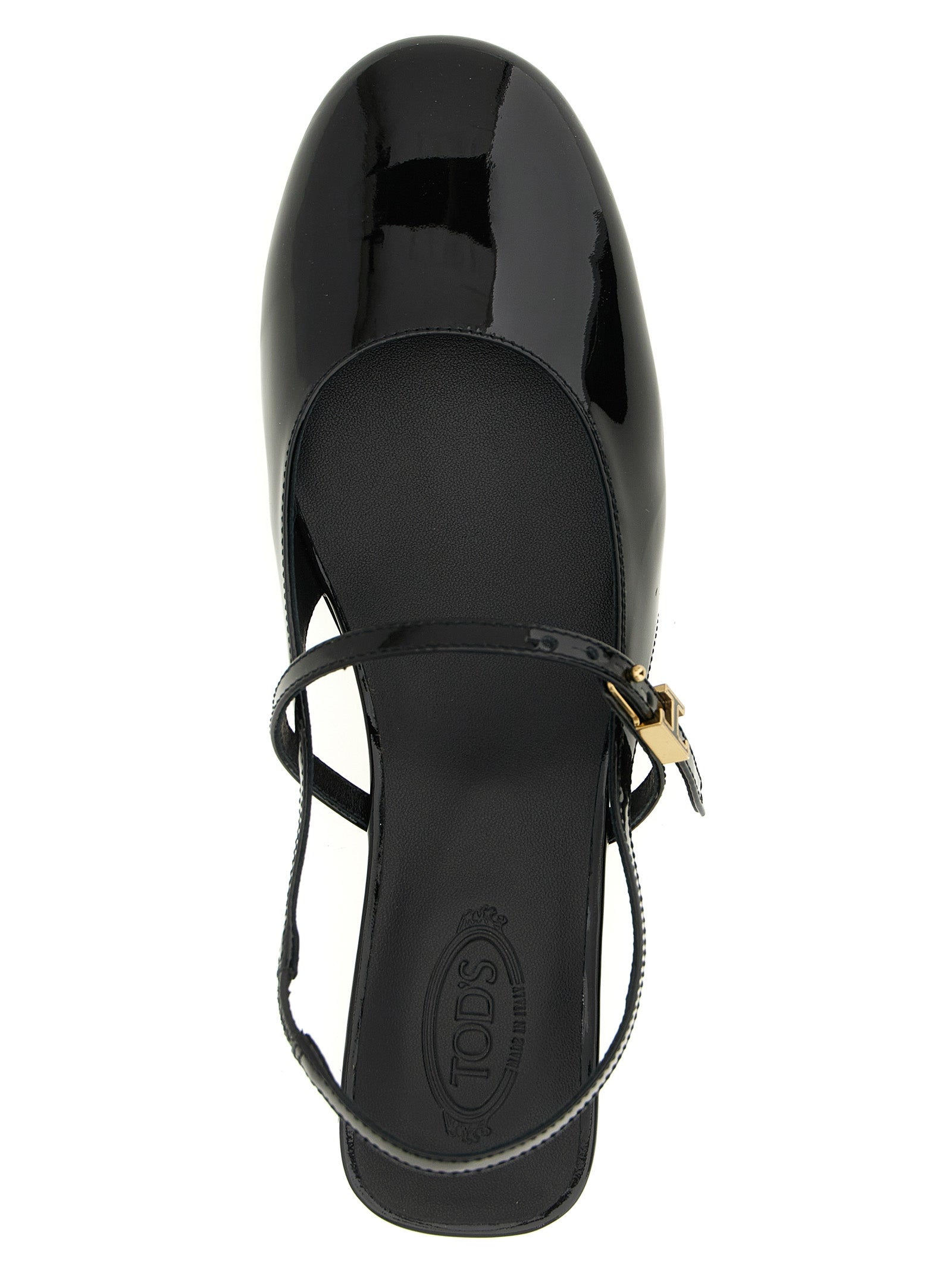Tod's Black Calfskin Ballet Flats