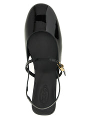 Tod's Black Calfskin Ballet Flats