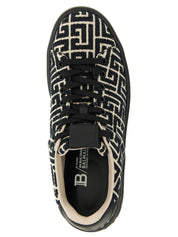 Black Cotton Sneakers