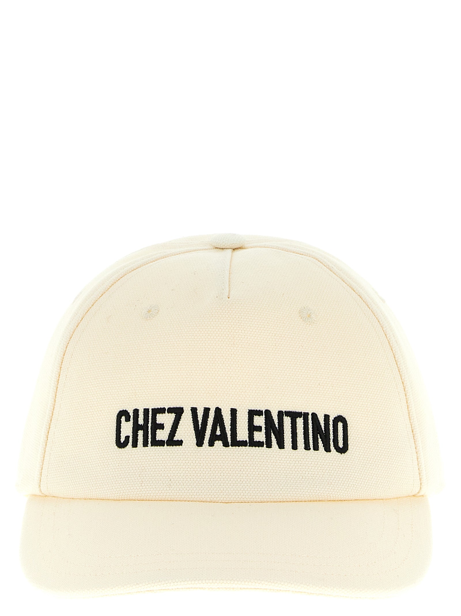 Valentino Garavani Beige Cotton Cap (Baseball Hat)