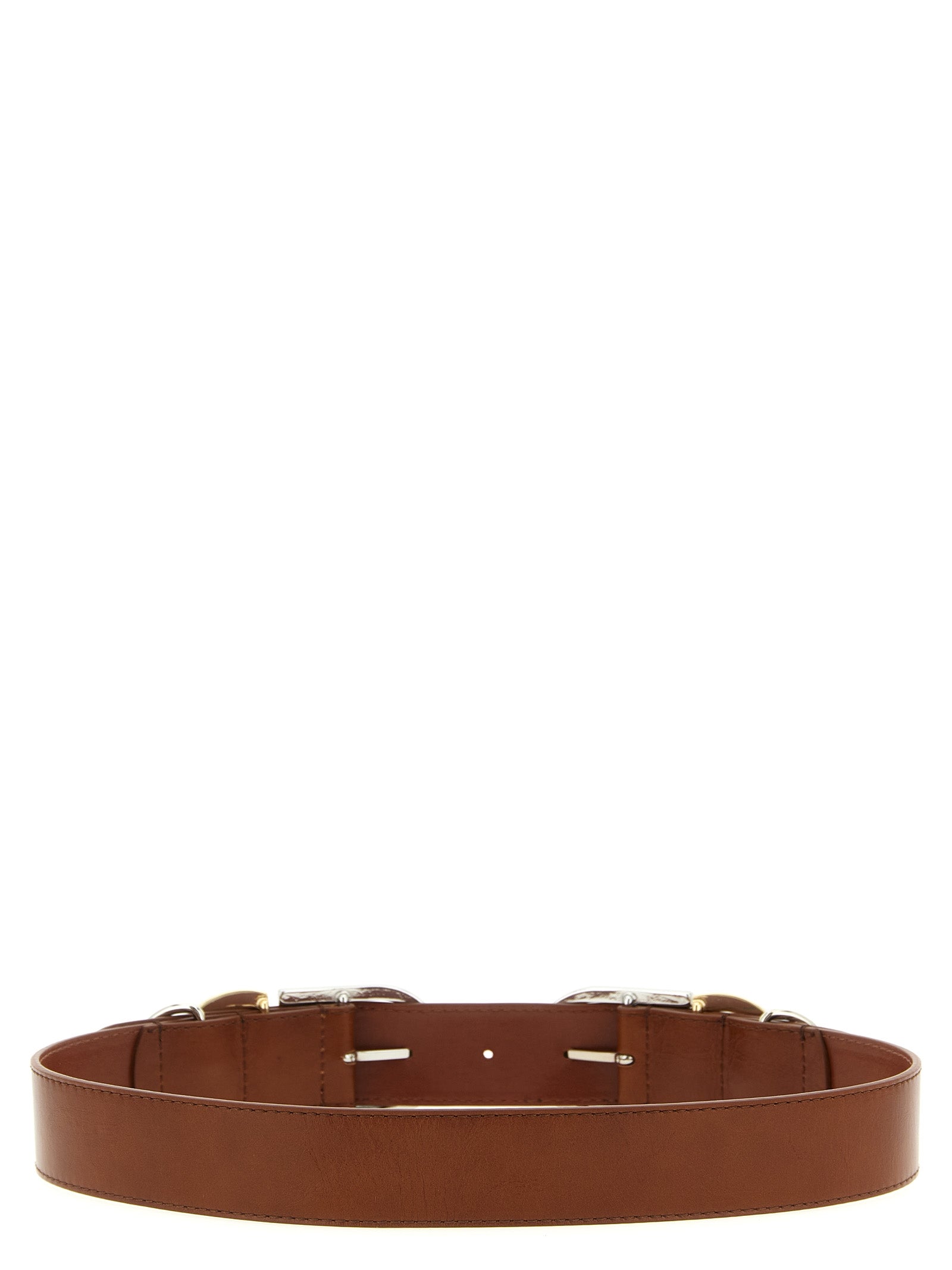 Brown Lamb Leather Regular Belt
