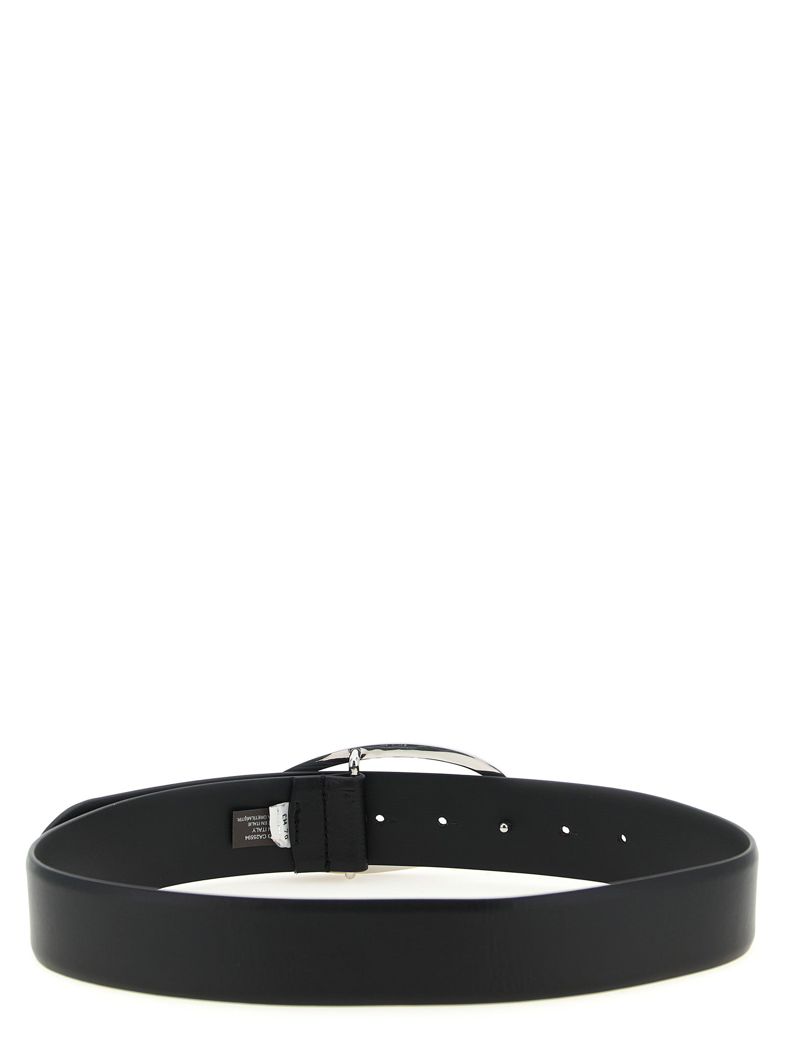 Black Leather Regular Belt