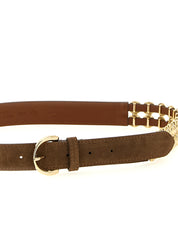 Brown Lamb Leather Regular Belt