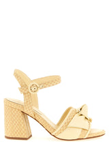 Bicolor Cowhide Platform Sandals
