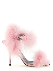 Moschino Multicolor Viscose Stiletto Heel Sandals