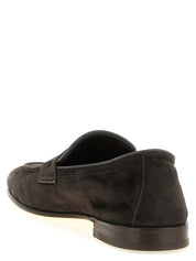 Brunello Cucinelli Brown Calfskin Slip-On Loafers