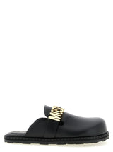 Black Calfskin Clogs
