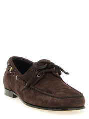 Valentino Garavani Brown Cowhide Slip-On Loafers