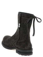 Brown Calfskin Ankle Boots