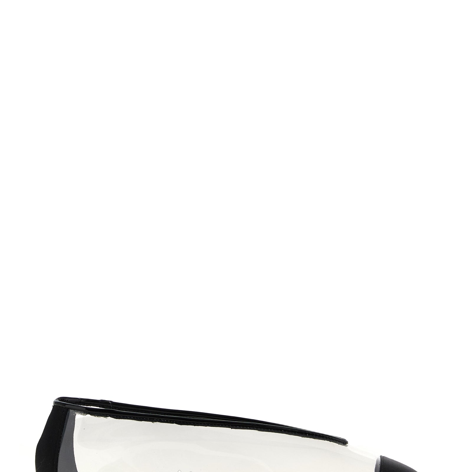 Moschino Black Pvc Ballet Flats Moschino