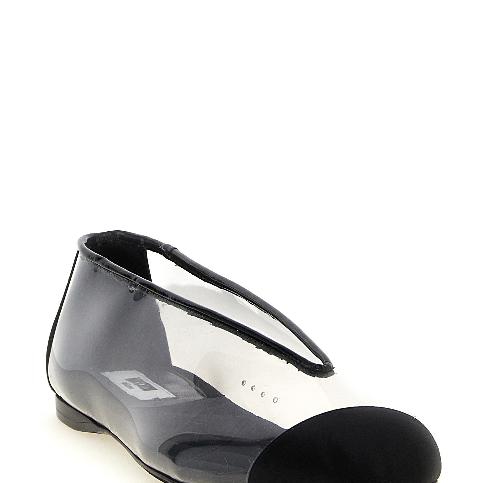 Moschino Black Pvc Ballet Flats Moschino