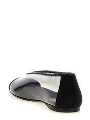 Black Pvc Ballet Flats