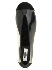 Black Pvc Ballet Flats