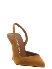 Brown Goatskin High Heel Pumps
