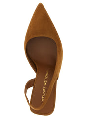 Brown Goatskin High Heel Pumps