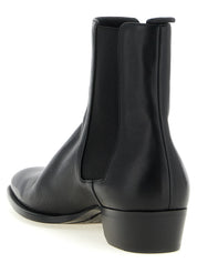 Black Calfskin Chelsea Boots