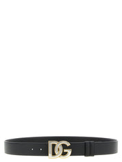Dolce & Gabbana Black Calfskin Regular Belt