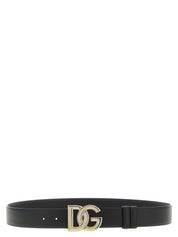 Dolce & Gabbana Black Calfskin Regular Belt