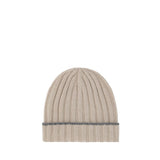Brunello Cucinelli Beige Cashmere Beanie