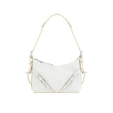 White Leather Shoulder Bag