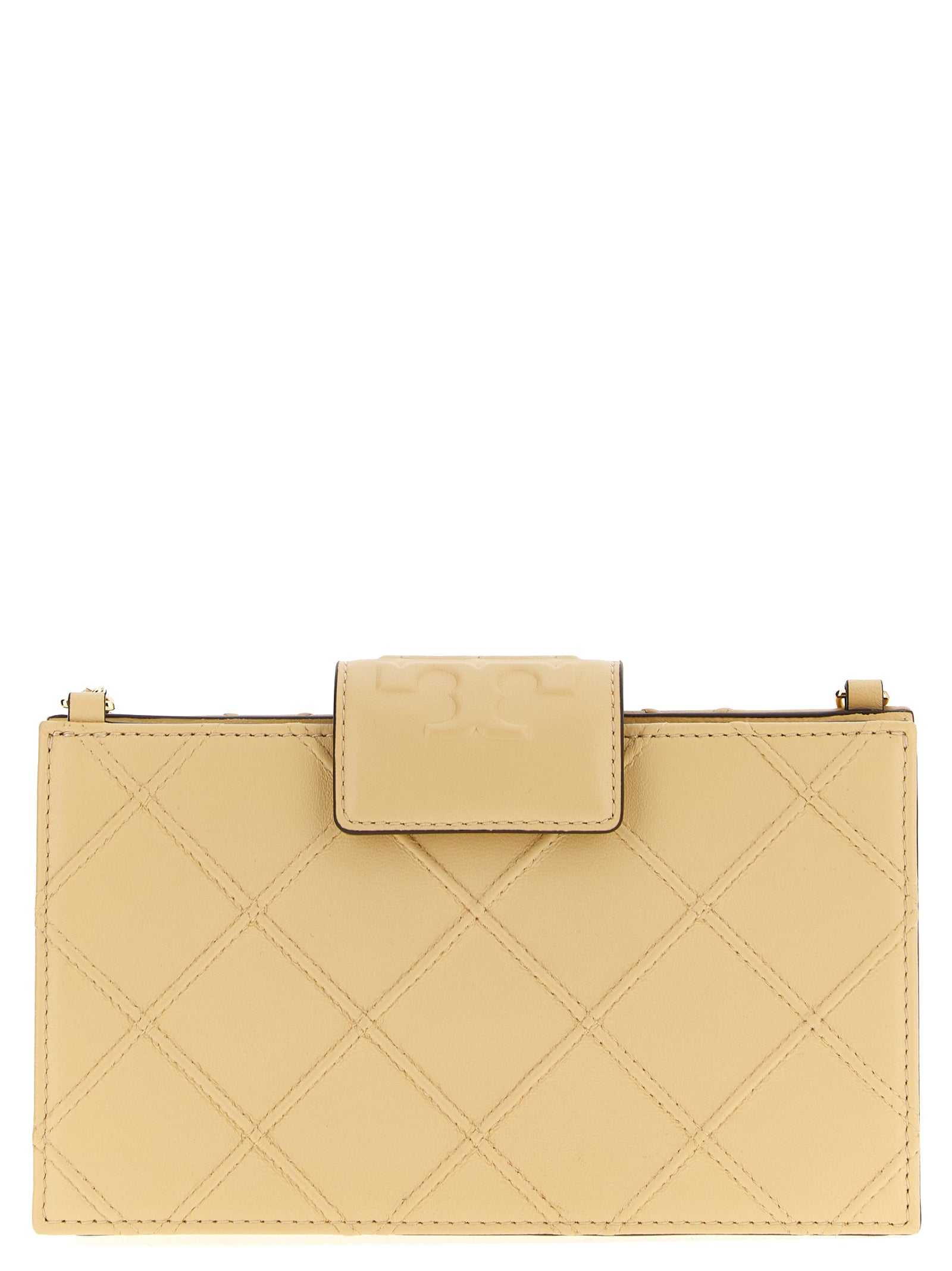 Beige Lamb Leather Cardholder