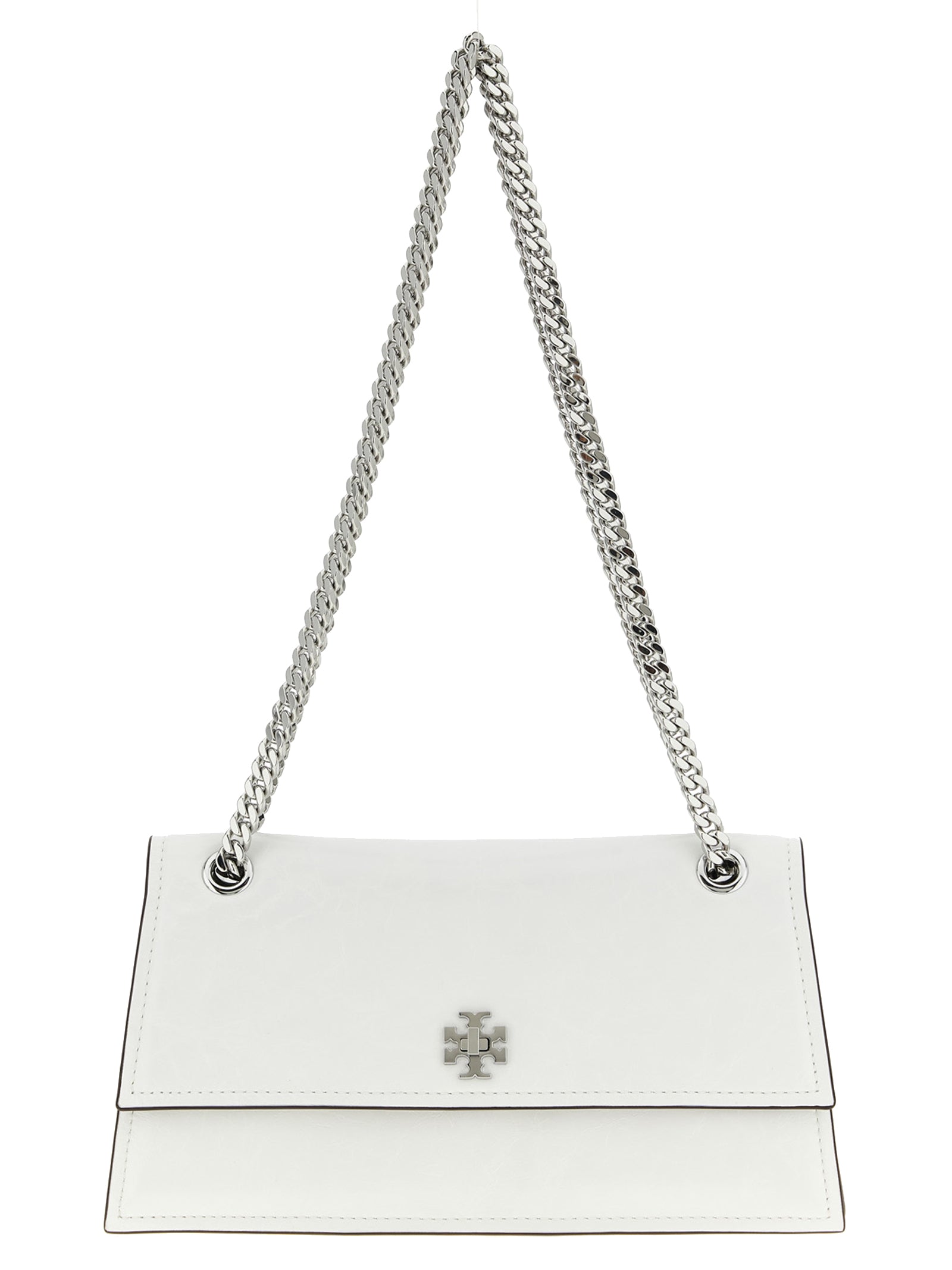 White Lamb Leather Shoulder Bag