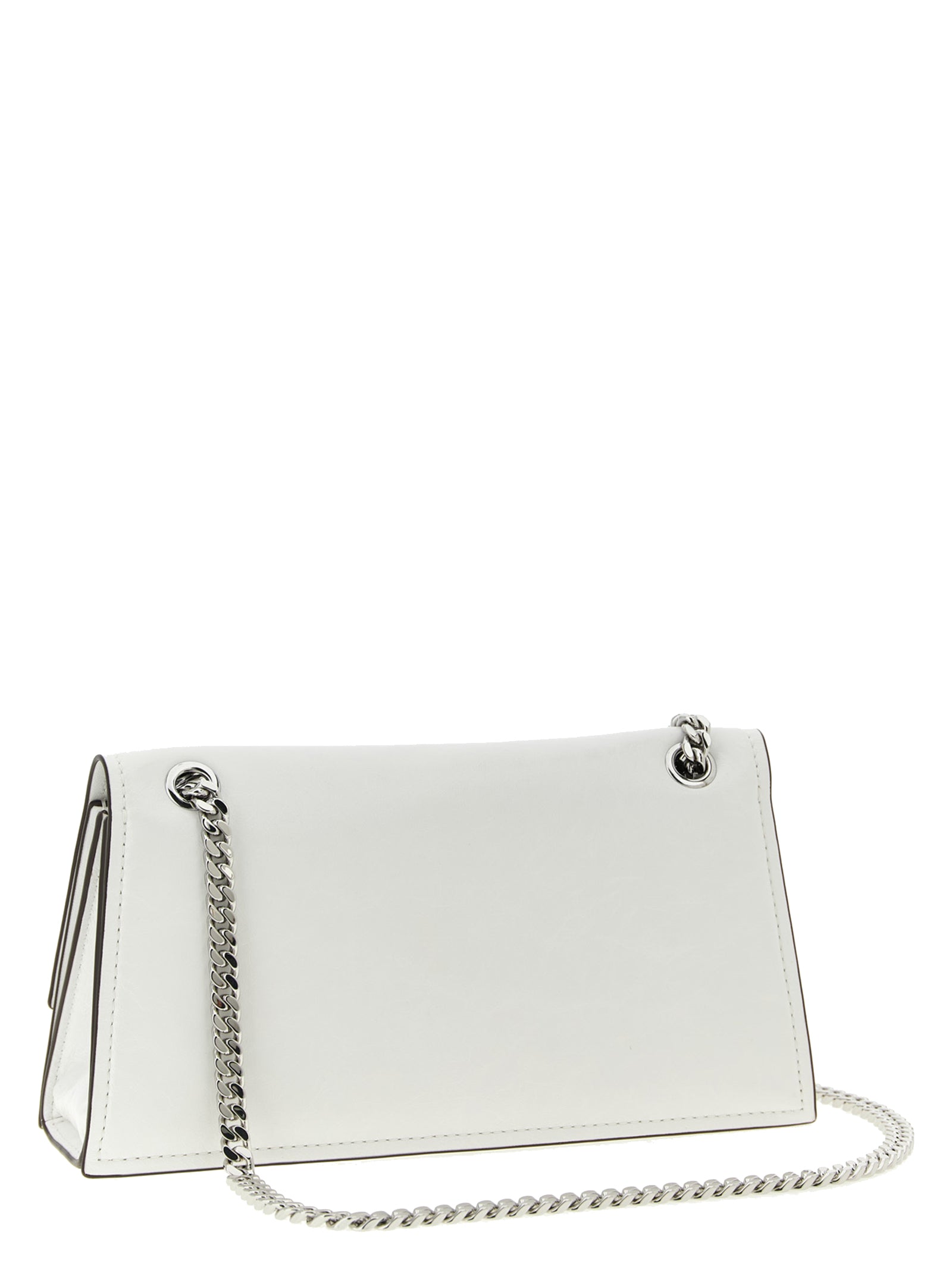 White Lamb Leather Shoulder Bag