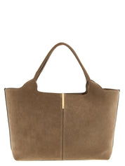 Beige Calfskin Tote Bag