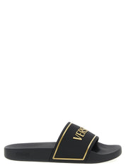 Black Polyurethane Slides