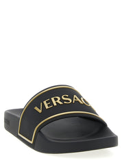 Black Polyurethane Slides